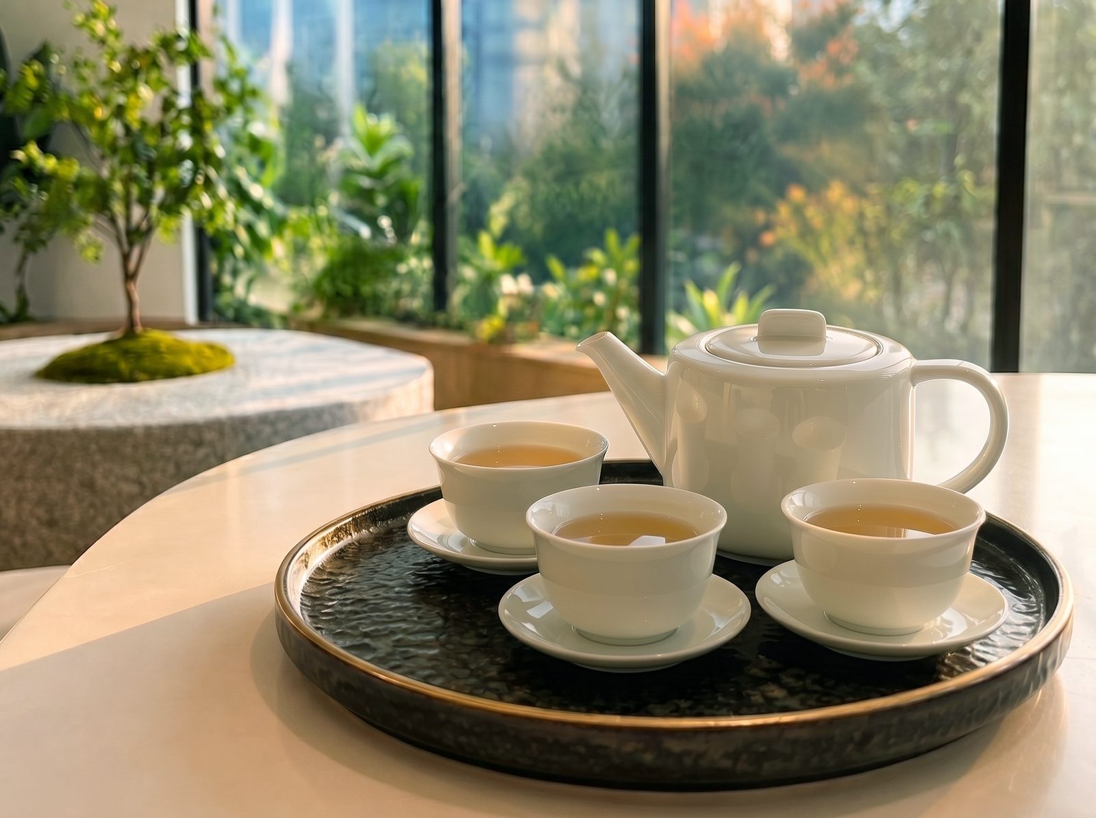 Tea and Mid-Autumn treats