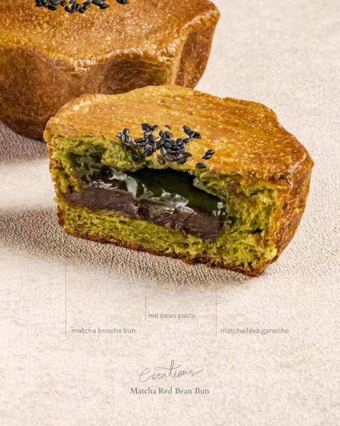 Matcha Red Bean Bun - DEC Special